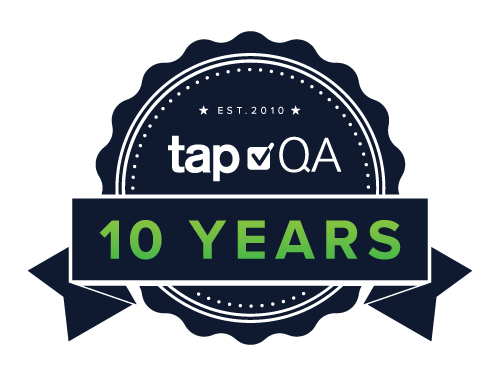 tapQA 10 Year Anniversary